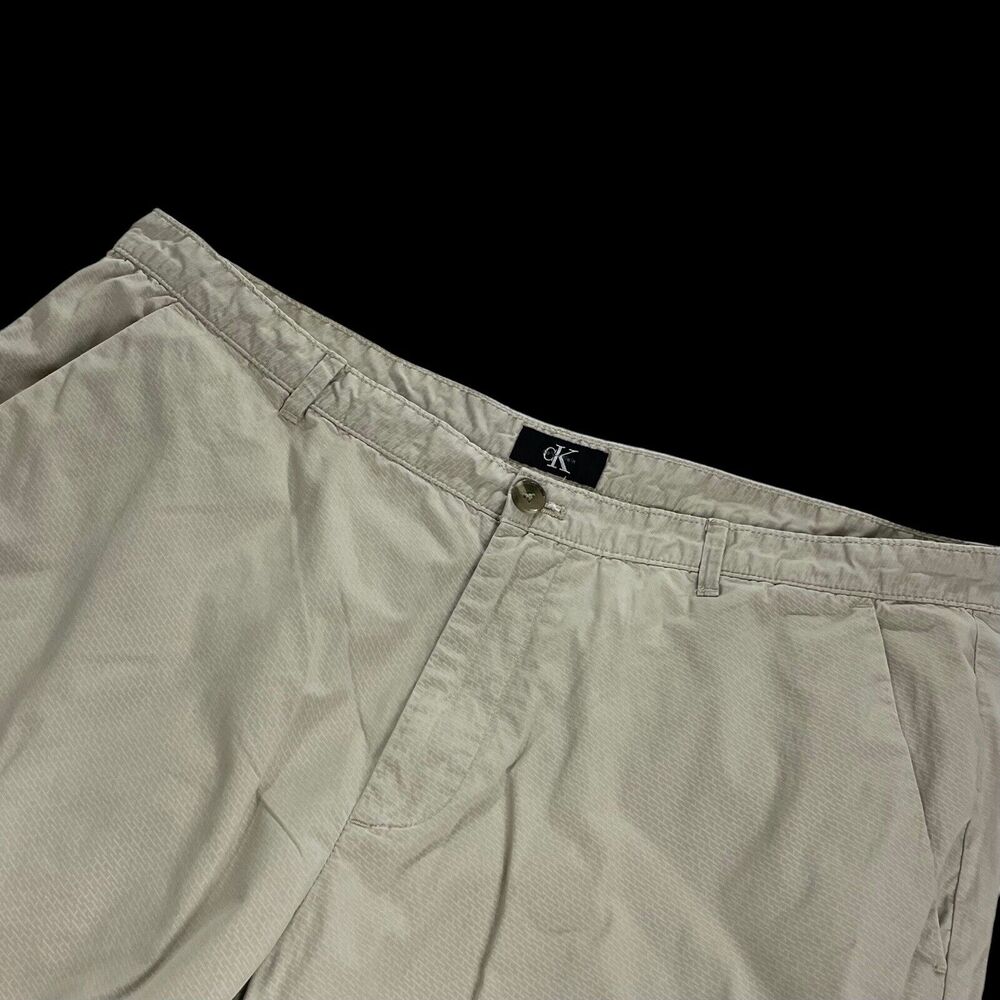 Calvin Klein Men's Beige Flat Front Dress Casual Shorts SZ/ 38 - Picture 9 of 12